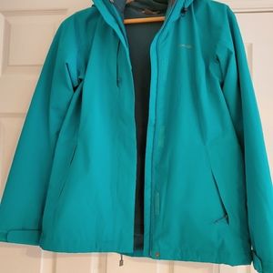Two piece Eddie Bauer jacket with zippered lining and detach